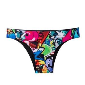 PilyQ Playa Reversible Full Cut Bikini Bottom Sz S